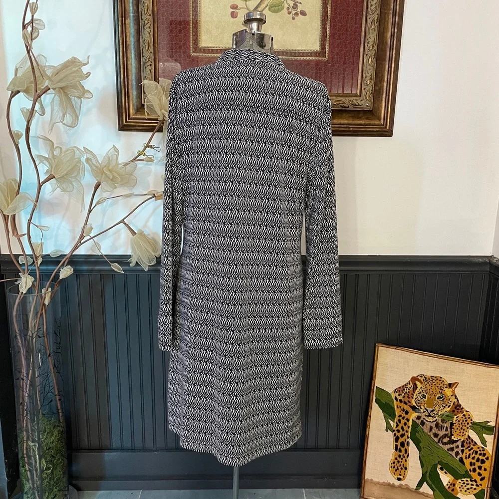 Ellie Kai Geometric Wrinkle Resistant Shift Dress Travel Ready Sz 14 💚🎀